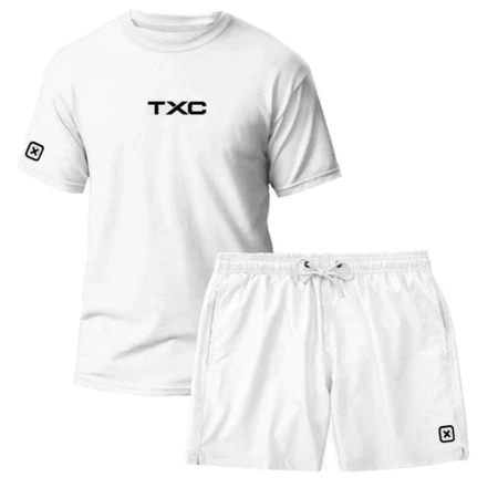TXC COUNTRY Kit Camiseta e Short 100% Algodão Premium