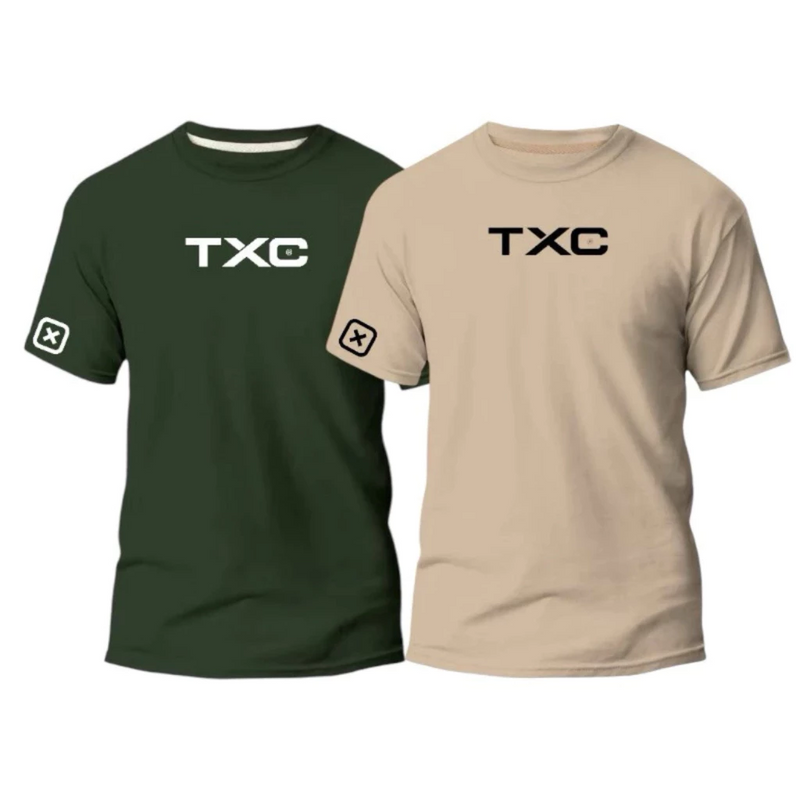 TXC COUNTRY Kit 2 Camisetas 100% Algodão Malha Premium