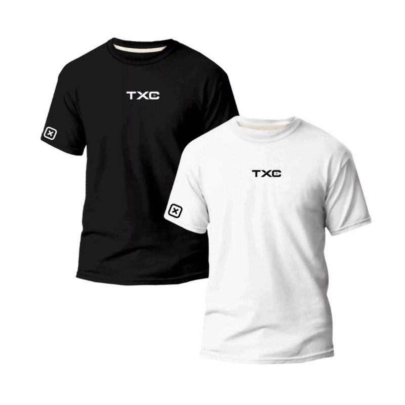 TXC COUNTRY Kit 2 Camisetas 100% Algodão Malha Premium