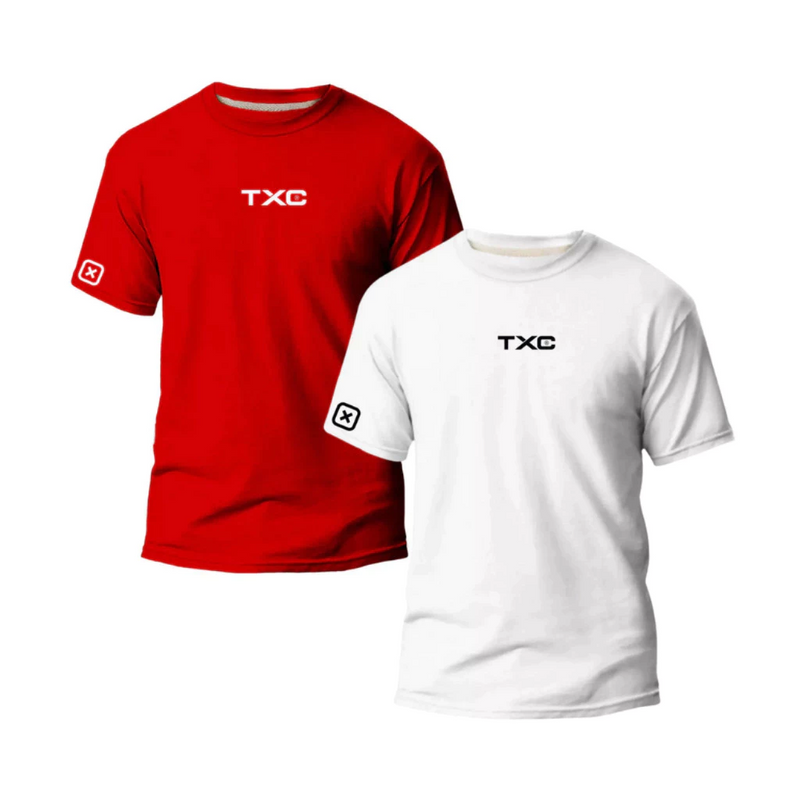 TXC COUNTRY Kit 2 Camisetas 100% Algodão Malha Premium